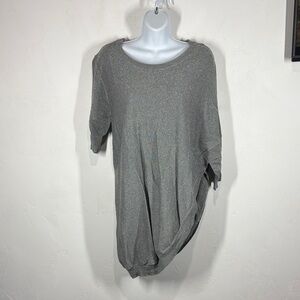 Nicholas K silver sparkle asymmetrical sweater size medium